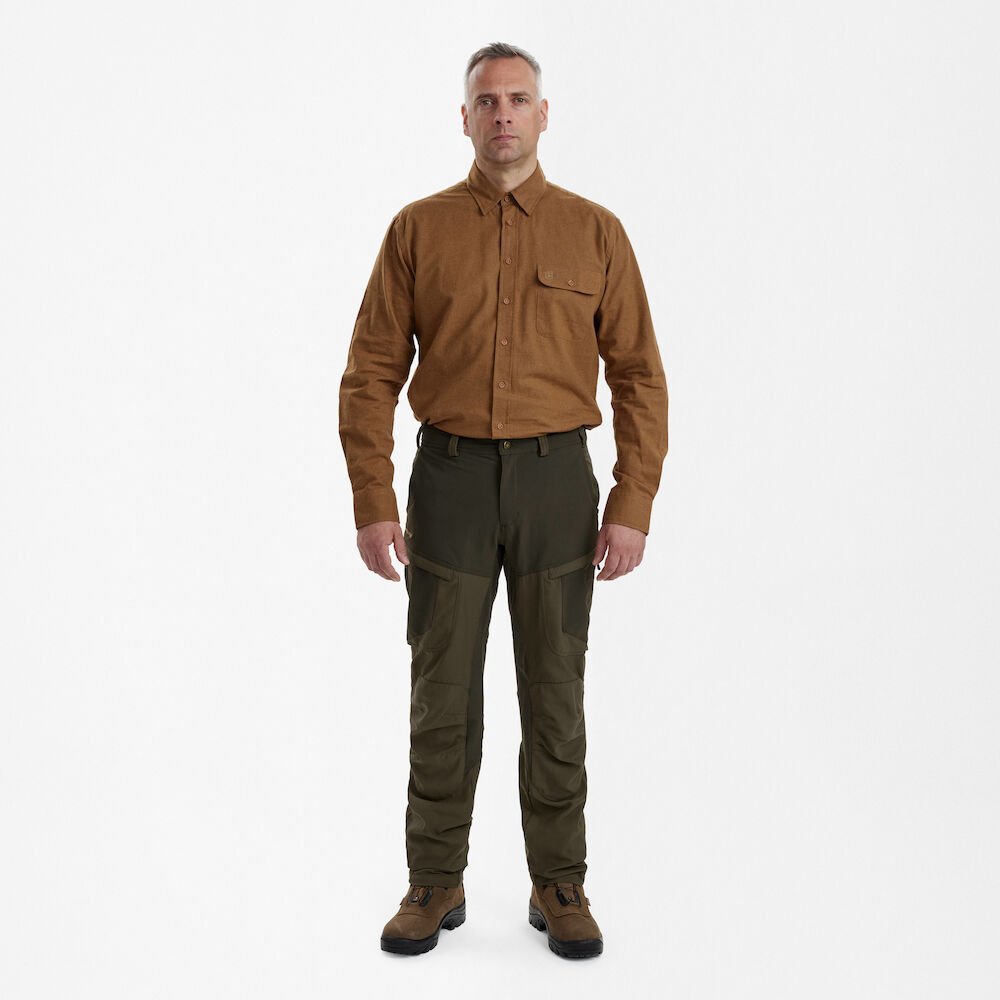 Detaliu echipament vânătoare Deerhunter Pantaloni Vânătoare Strike Extreme în culoarea Palm Green (389) - detalii premium îmbrăcăminte outdoor pe marksmen.ro
