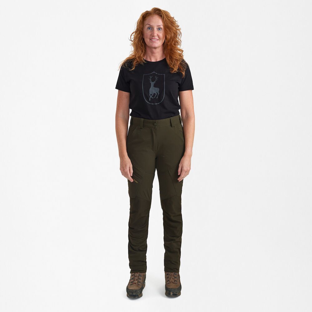 Detaliu echipament vânătoare Deerhunter Pantaloni Vânătoare Damă Lady Northward în culoarea Bark Green (378) - detalii premium îmbrăcăminte outdoor pe marksmen.ro