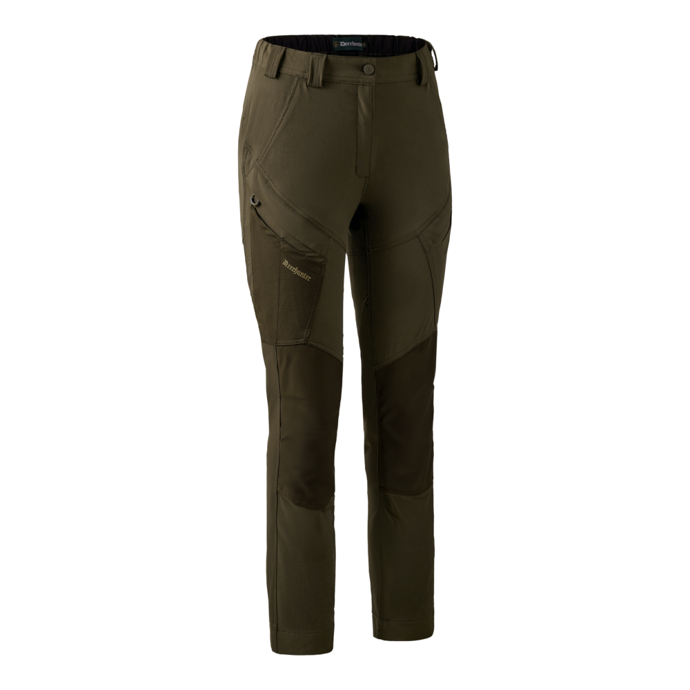 Detaliu echipament vânătoare Deerhunter Pantaloni Vânătoare Damă Lady Northward în culoarea Bark Green (378) - detalii premium îmbrăcăminte outdoor pe marksmen.ro