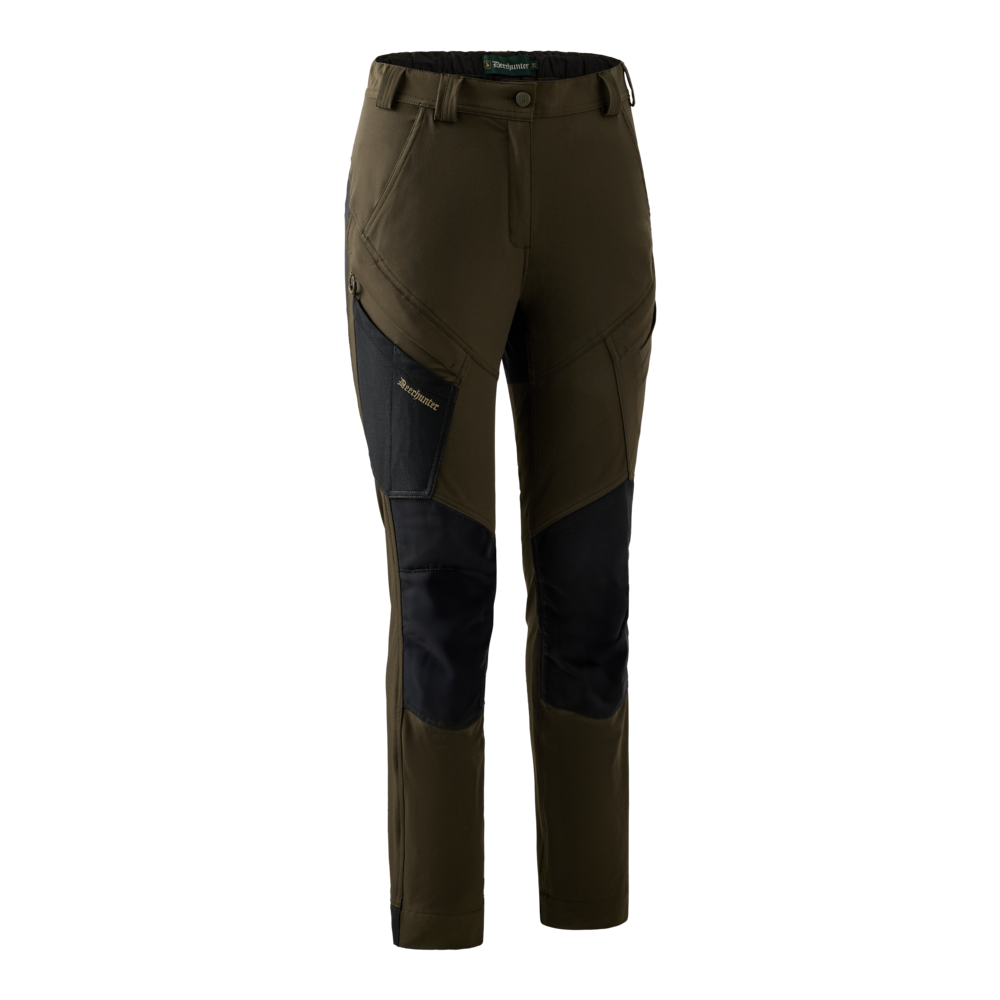 Detaliu echipament vânătoare Deerhunter Pantaloni Vânătoare Damă Lady Northward în culoarea Bark Green (378) - detalii premium îmbrăcăminte outdoor pe marksmen.ro