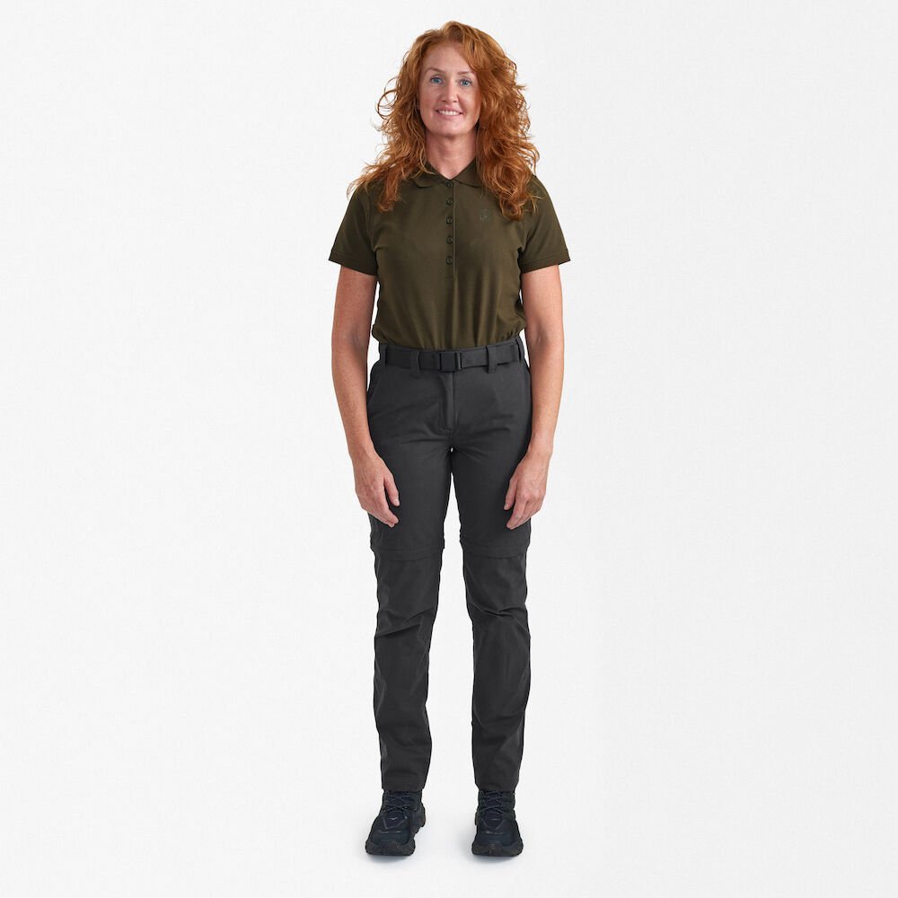 Detaliu echipament vânătoare Deerhunter Pantaloni Vânătoare Damă Lady Slogen în culoarea Black Ink (985) - detalii premium îmbrăcăminte outdoor pe marksmen.ro