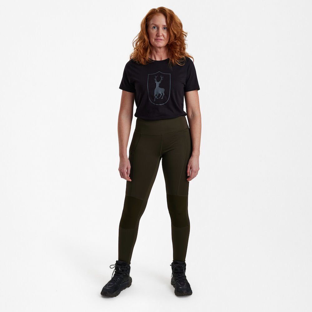 Echipament vânătoare Deerhunter Colanți Ranforsați Damă Lady în culoarea Art Green (376) - îmbrăcăminte premium pentru activități outdoor pe marksmen.ro