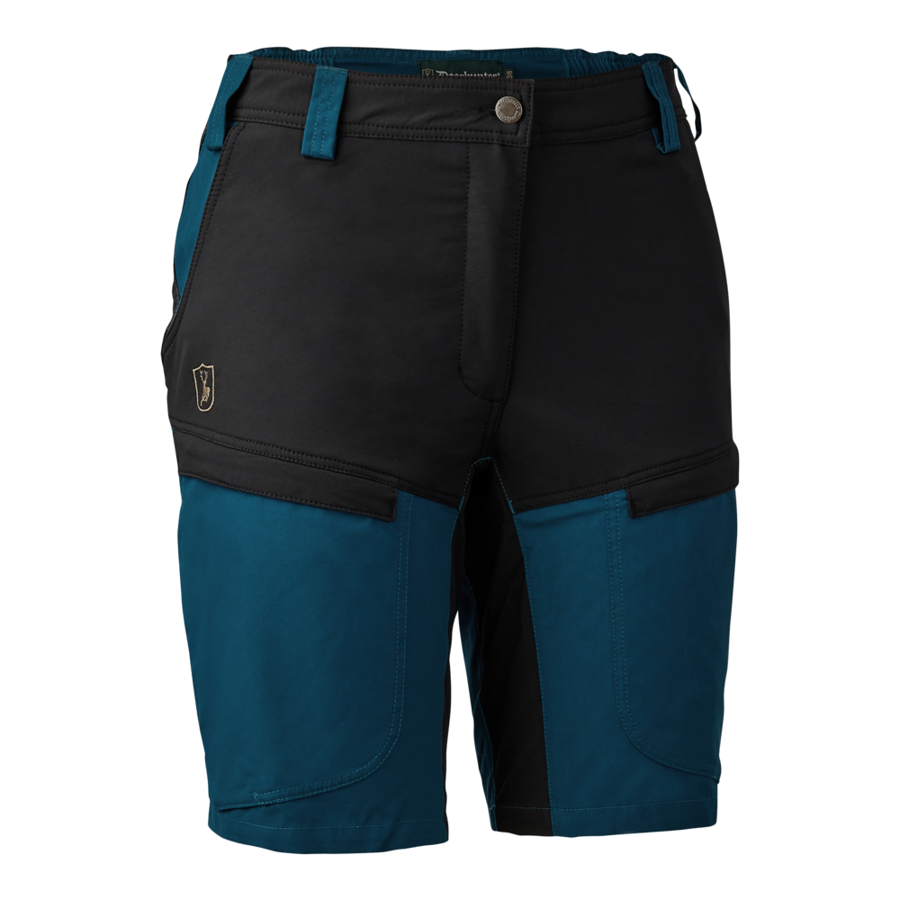 Detaliu echipament vânătoare Deerhunter Pantaloni Scurți Damă Lady Ann în culoarea Black Ink (985) - detalii premium îmbrăcăminte outdoor pe marksmen.ro