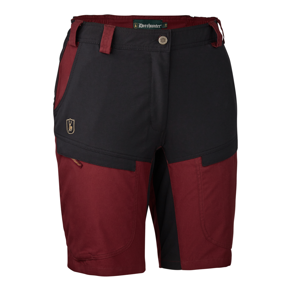 Detaliu echipament vânătoare Deerhunter Pantaloni Scurți Damă Lady Ann în culoarea Black Ink (985) - detalii premium îmbrăcăminte outdoor pe marksmen.ro