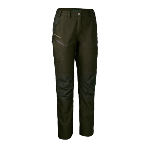 Detaliu echipament vânătoare Deerhunter Pantaloni Vânătoare Damă Lady Chasse în culoarea Olive Night melange (365) - detalii premium îmbrăcăminte outdoor pe marksmen.ro