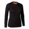 Detaliu echipament vânătoare Deerhunter Bluză Corp Damă Lady Quinn Merino în culoarea Black Oak (992) - detalii premium îmbrăcăminte outdoor pe marksmen.ro