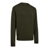 Echipament vânătoare Deerhunter Pulover Lână Harrington O-Neck în culoarea Forest Ember Melange (368) - îmbrăcăminte premium pentru activități outdoor pe marksmen.ro