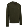 Echipament vânătoare Deerhunter Pulover Lână Harrington V-Neck în culoarea Forest Ember Melange (368) - îmbrăcăminte premium pentru activități outdoor pe marksmen.ro