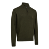 Echipament vânătoare Deerhunter Pulover Lână Harrington ½-Zip în culoarea Forest Ember Melange (368) - îmbrăcăminte premium pentru activități outdoor pe marksmen.ro