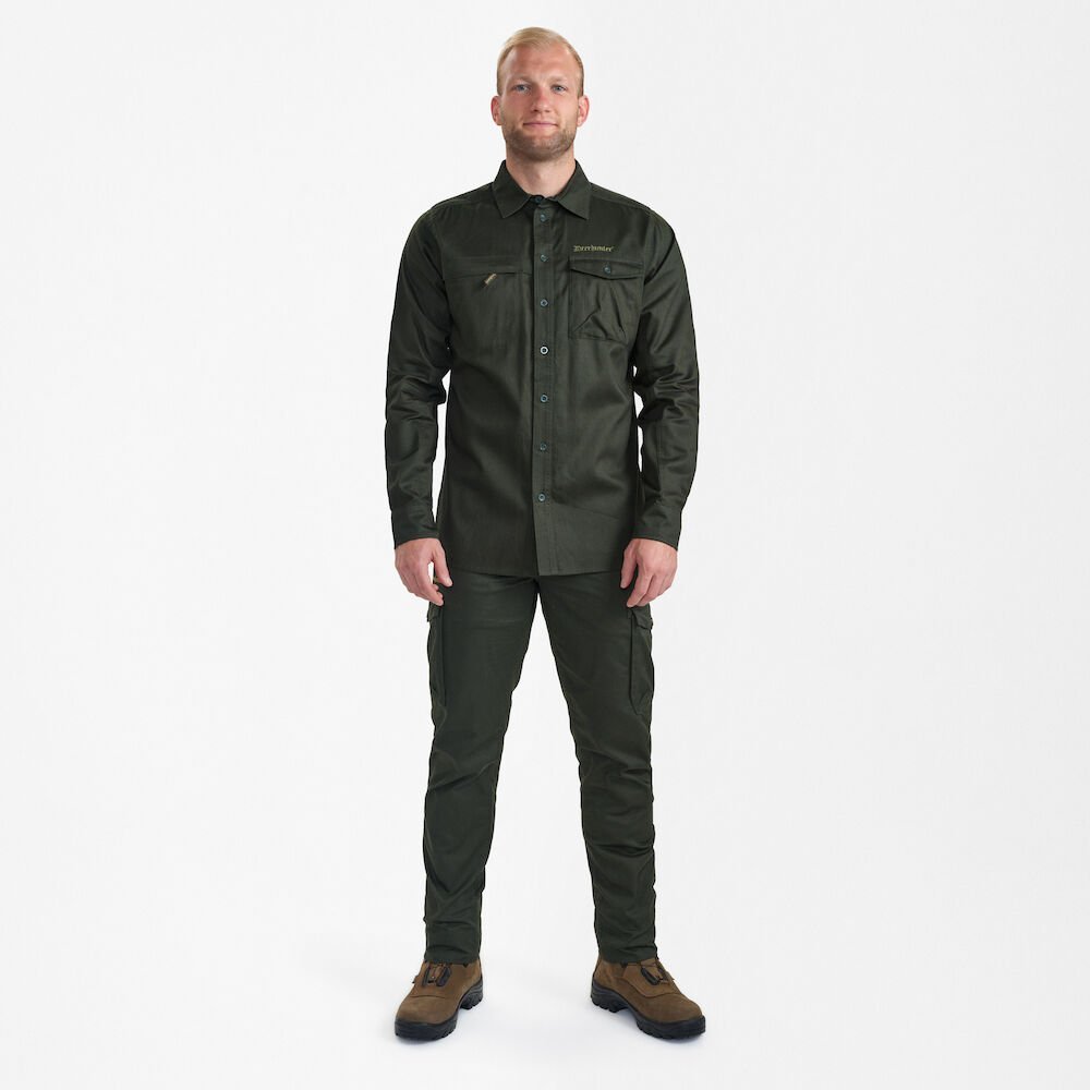 Detaliu echipament vânătoare Deerhunter Cămașă Vânătoare Atlas în culoarea Timber (393) - detalii premium îmbrăcăminte outdoor pe marksmen.ro
