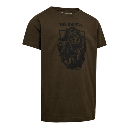 Echipament vânătoare Deerhunter Tricou Junior Westy Big Five în culoarea Fallen Leaf (381) - îmbrăcăminte premium pentru activități outdoor pe marksmen.ro