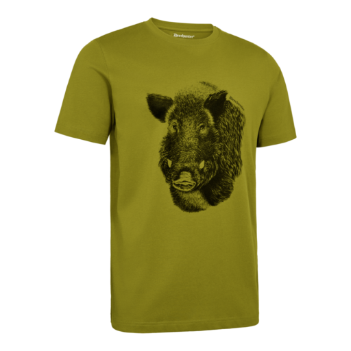 Detaliu echipament vânătoare Deerhunter Tricou Vânătoare Jaxon în culoarea Glen Green (334) - detalii premium îmbrăcăminte outdoor pe marksmen.ro