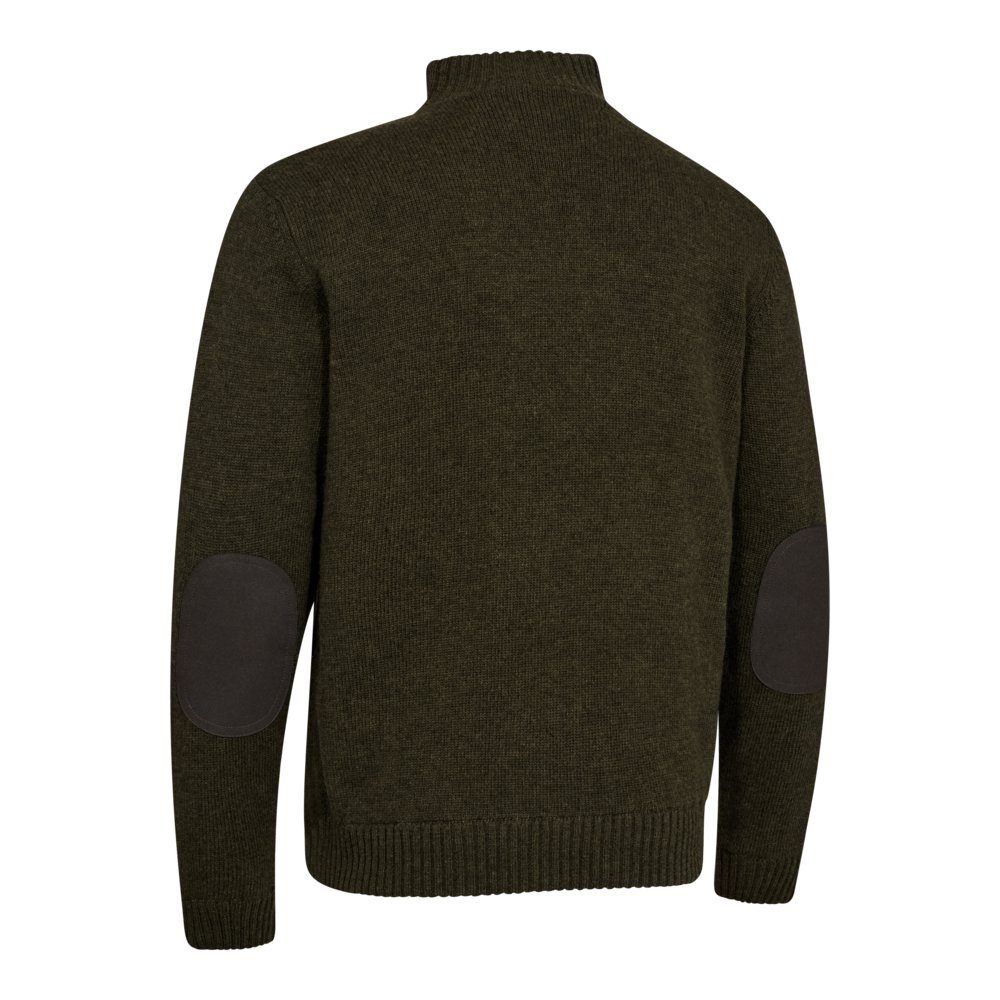 Detaliu echipament vânătoare Deerhunter Pulover Lână Finley Stormliner® în culoarea Woodland Melange (339) - detalii premium îmbrăcăminte outdoor pe marksmen.ro