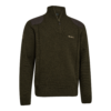 Echipament vânătoare Deerhunter Pulover Lână Finley ½-Zip în culoarea Woodland Melange (339) - îmbrăcăminte premium pentru activități outdoor pe marksmen.ro