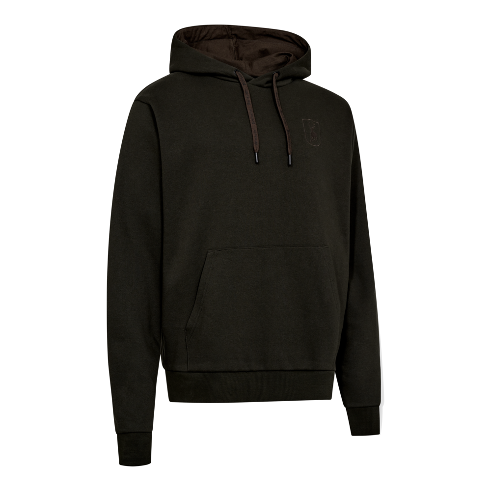 Detaliu echipament vânătoare Deerhunter Hanorac Vânătoare Logo Butternut în culoarea Butternut (347) - detalii premium îmbrăcăminte outdoor pe marksmen.ro
