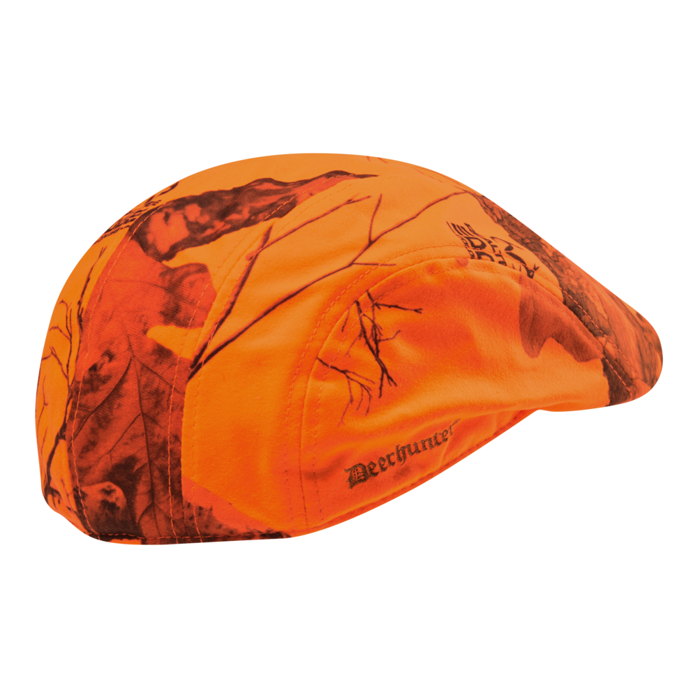 Șapcă plată vânătoare Deerhunter portocalie, camuflaj Realtree Edge Orange de înaltă vizibilitate și rezistență la apă
