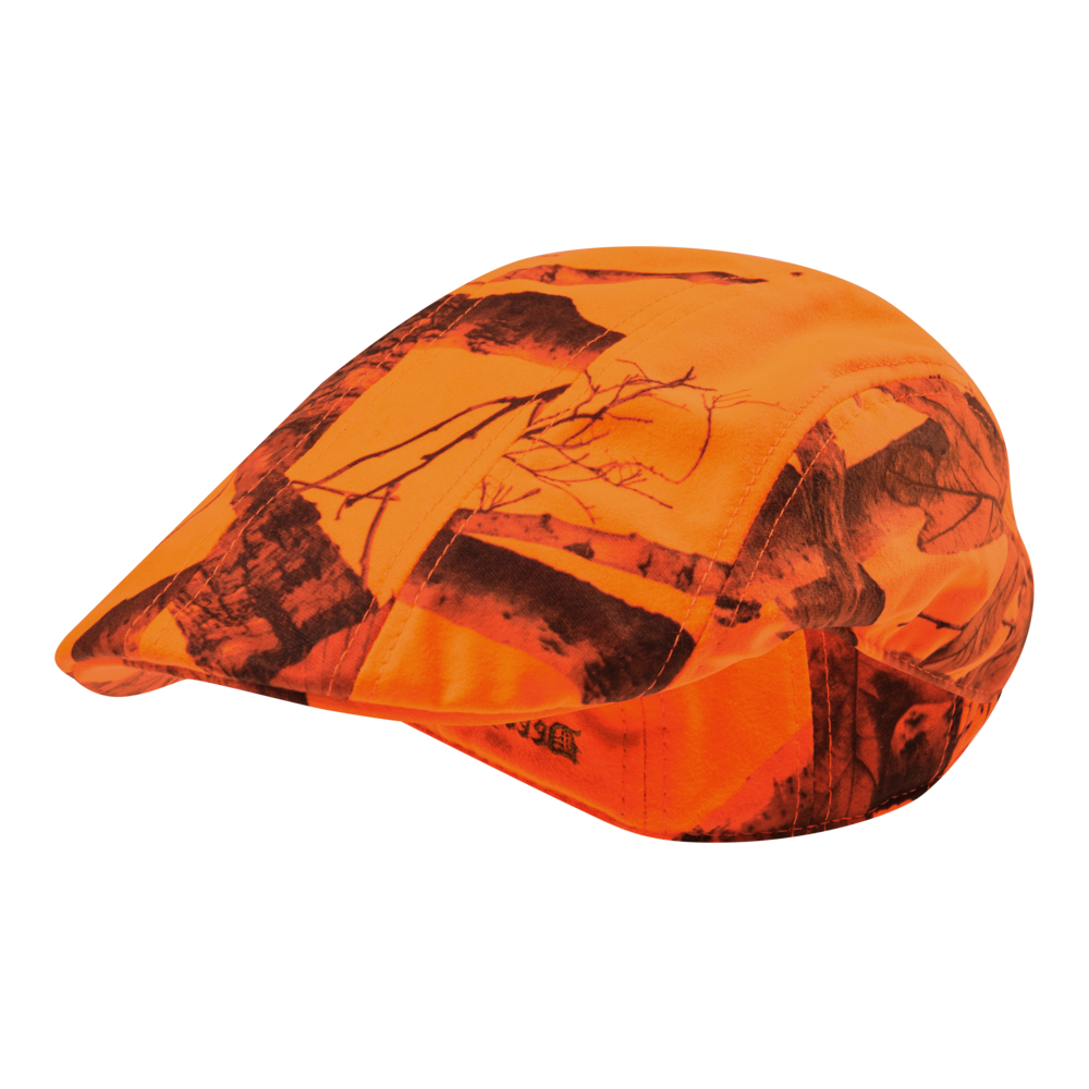 Șapcă plată vânătoare Deerhunter portocalie, camuflaj Realtree Edge Orange de înaltă vizibilitate și rezistență la apă